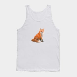 Red Fox Watercolour Painting Tank Top